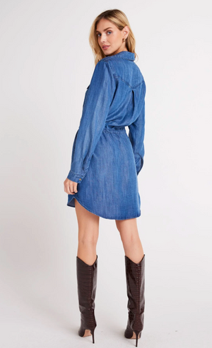 Utility Pocket Mini Shirt Dress