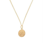 Blessing Small Gold Charm Necklace