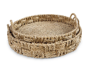 
            
                Load image into Gallery viewer, Sea Grass Tray Round Large Tan
            
        