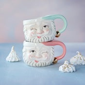 Mug Noel Mint + White Ceramic