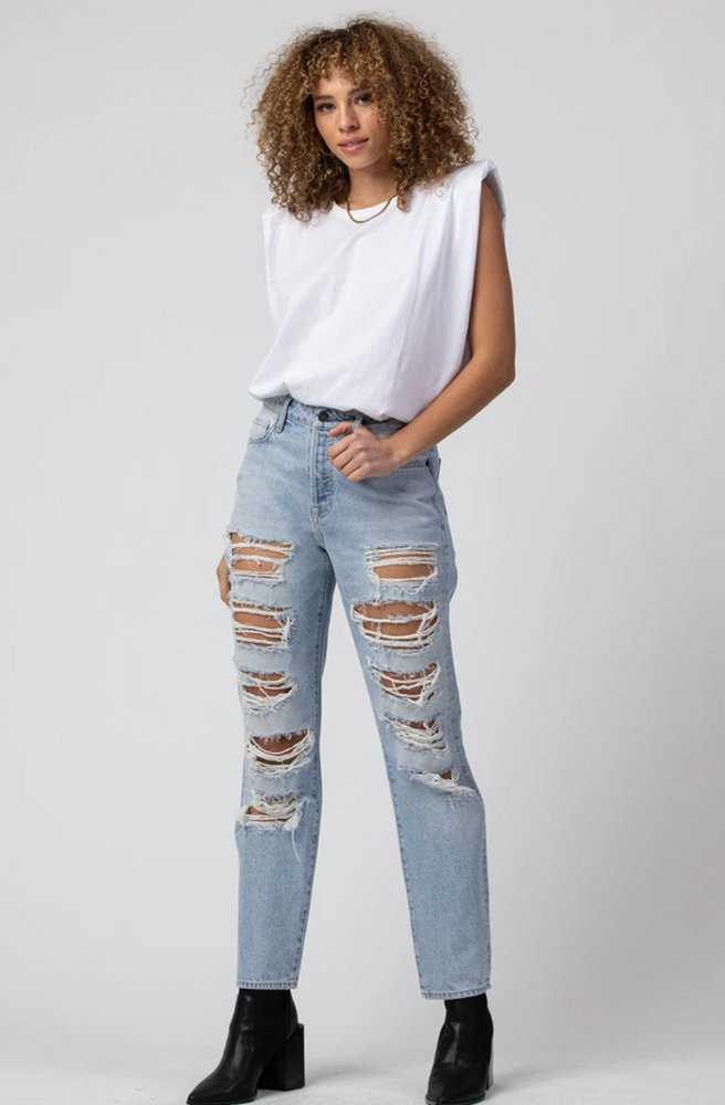 Tracey High Rise Straight Jeans