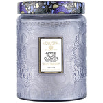 Apple Blue Clover Large Jar Candle with Tin Lid