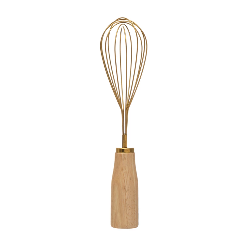 
            
                Load image into Gallery viewer, Gold Stainless Steel Whisk
            
        