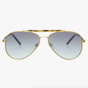 Dallas Sunglasses | Gold + Blue