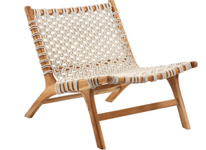 Wood + Rope Occasional Chair