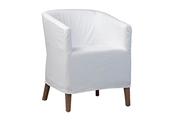 
            
                Load image into Gallery viewer, Willow White Slipcovered Chair
            
        