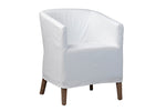 Willow White Slipcovered Chair