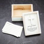 Whitewash Prayer Box with Cards