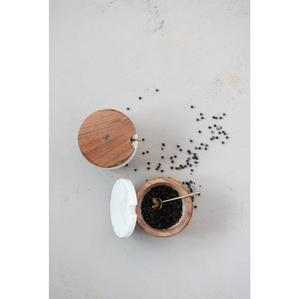 
            
                Load image into Gallery viewer, Lidded Bowl with Brass Spoon
            
        