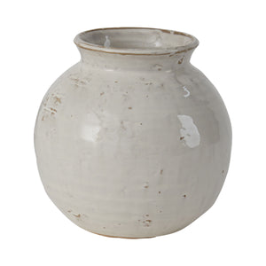 Off White Ceramic Pot