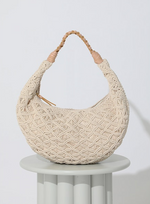 Crochet Hobo Bag - Ivory