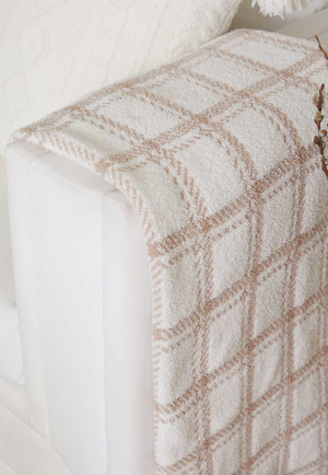 CozyChic Cabin Throw | Pearl Tan
