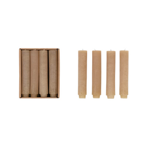 Pleated Linen Taper Candles