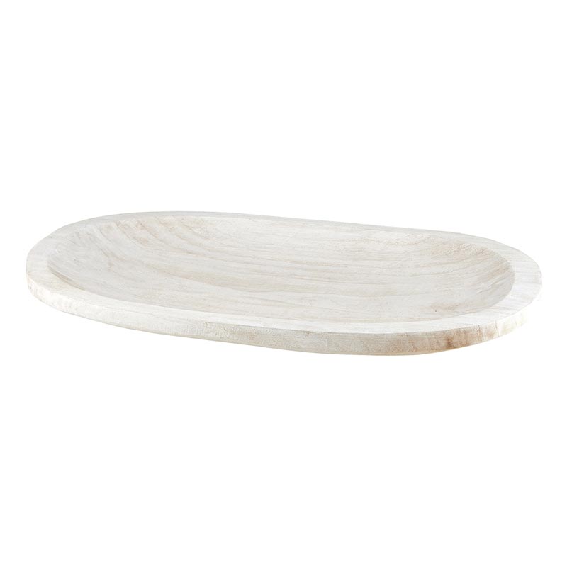 White Wood Serving Platter