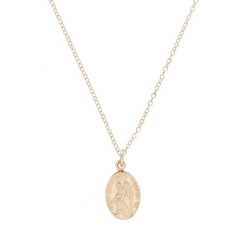 Protection Small Gold Charm Necklace