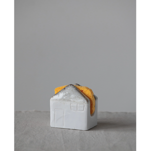 Stoneware House Shaped Sponge Holder
