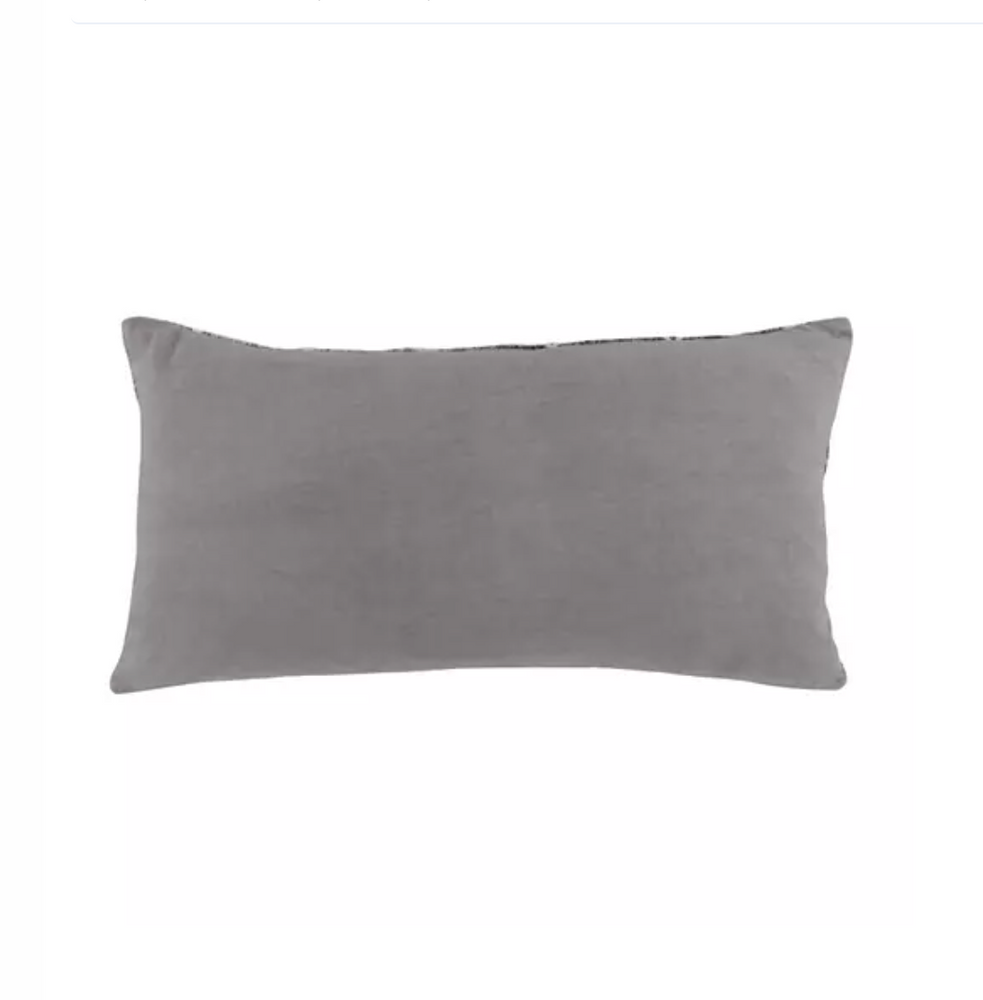 Mixed Grey Lumbar Pillow