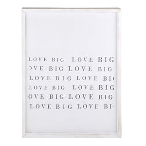 Love Big Wood Frame Wall Decor