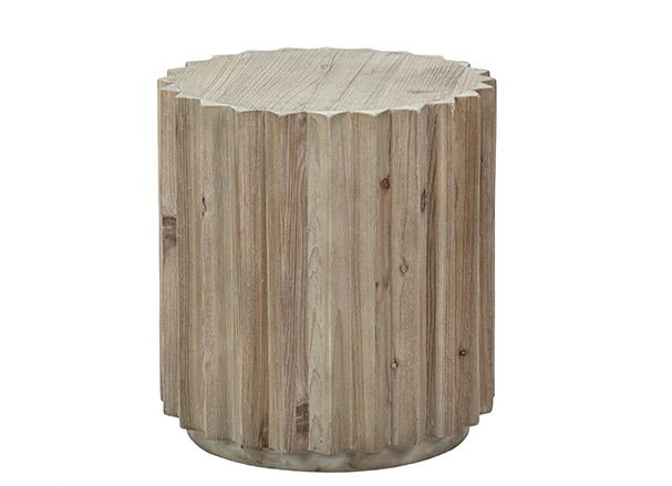 Webber Cut Out Round Wood End Table