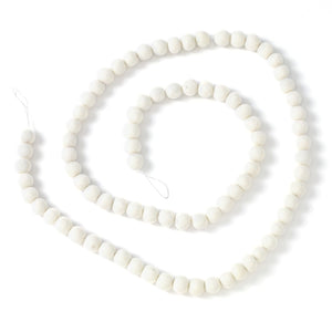 Candy Pom Pom White Garland