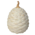 Beige Basketweave Pumpkin