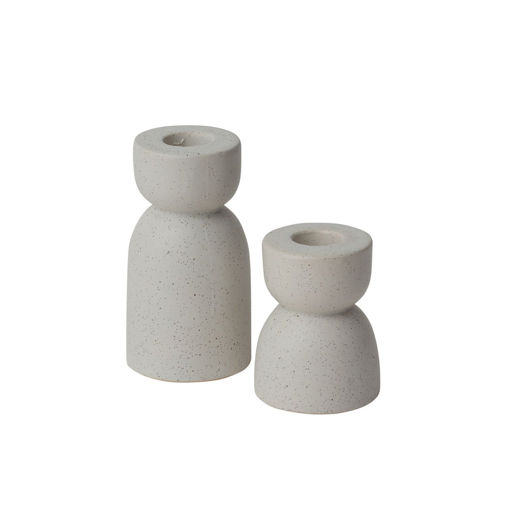 Saibi Speckled Candlestick Holder