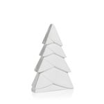 White Ceramic Snow Tree 10"