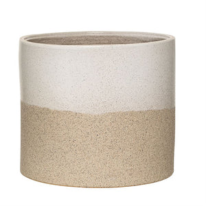 
            
                Load image into Gallery viewer, Barbara Stoneware Two Tone Textured Planter
            
        