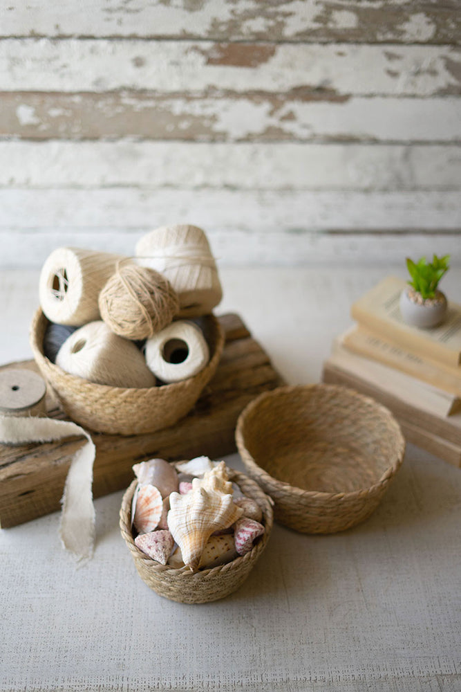 Small Shallow Seagrass Basket