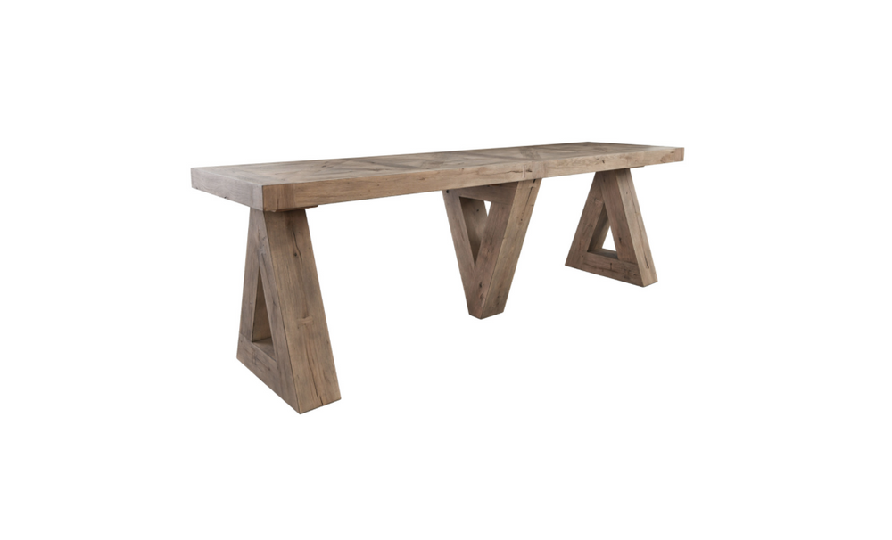 
            
                Load image into Gallery viewer, Geometric Oak Console Table
            
        