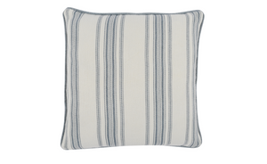 Linen Stripe Miami Blue Pillow