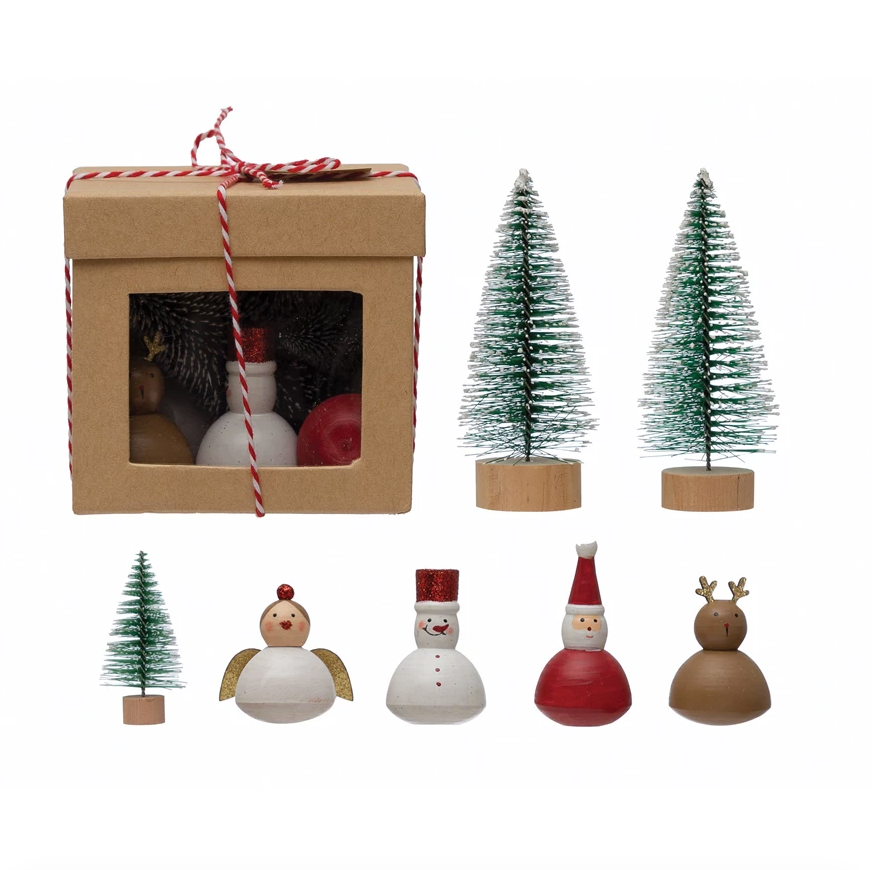 Kit, Set of 7 Christmas Garden Boxed