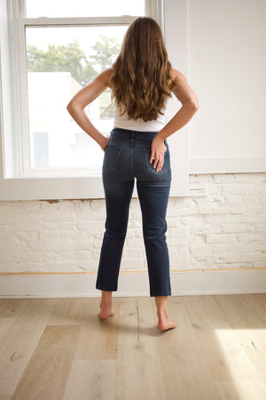 
            
                Load image into Gallery viewer, Cher High Rise Slim Straight Jeans
            
        