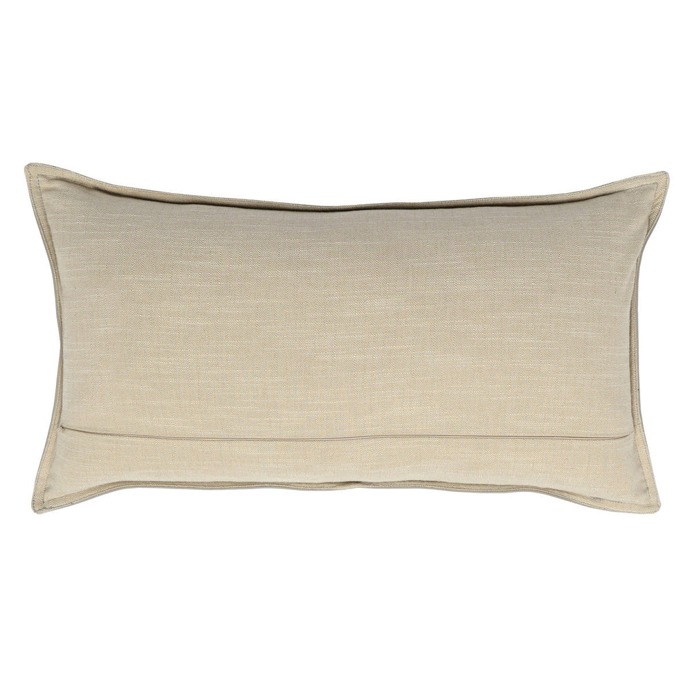 Kona Brown Leather Lumbar Pillow