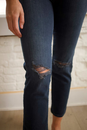 
            
                Load image into Gallery viewer, Cher High Rise Slim Straight Jeans
            
        