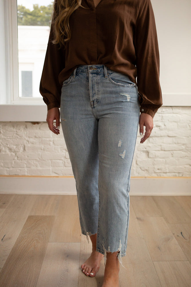 
            
                Load image into Gallery viewer, Charlie High Rise Straight Leg Jeans
            
        