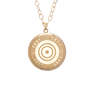
            
                Load image into Gallery viewer, 18&amp;quot; Cherish Large Gold Locket Necklace
            
        