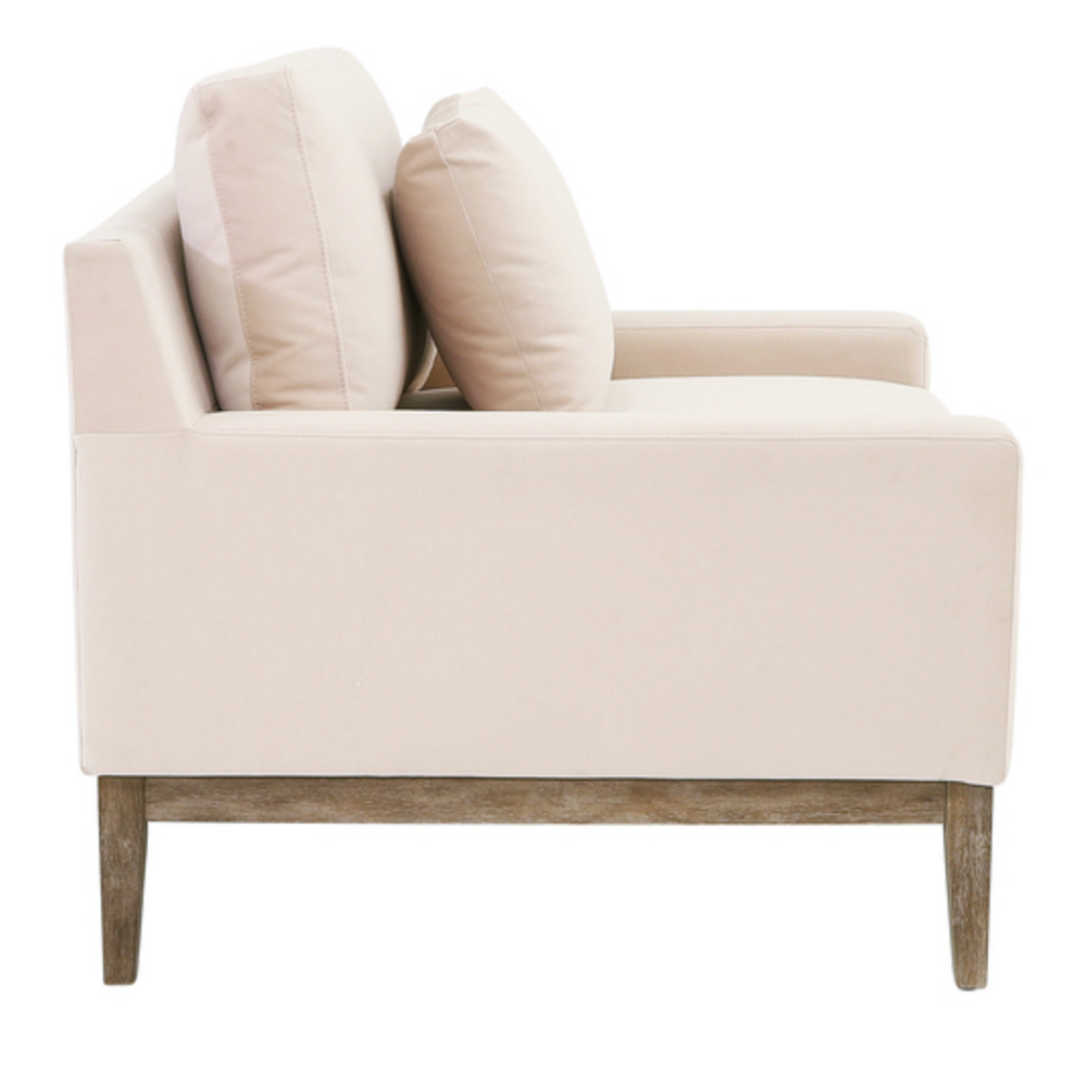 Blush Bolstered Accent Chair