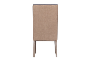 Arvin Two Tone Linen Dining Chair