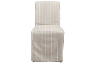 Ana Striped Upholstered Dining Chair