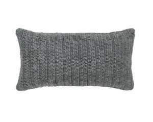 
            
                Load image into Gallery viewer, Stone Grey Woven Lumbar Pillow
            
        