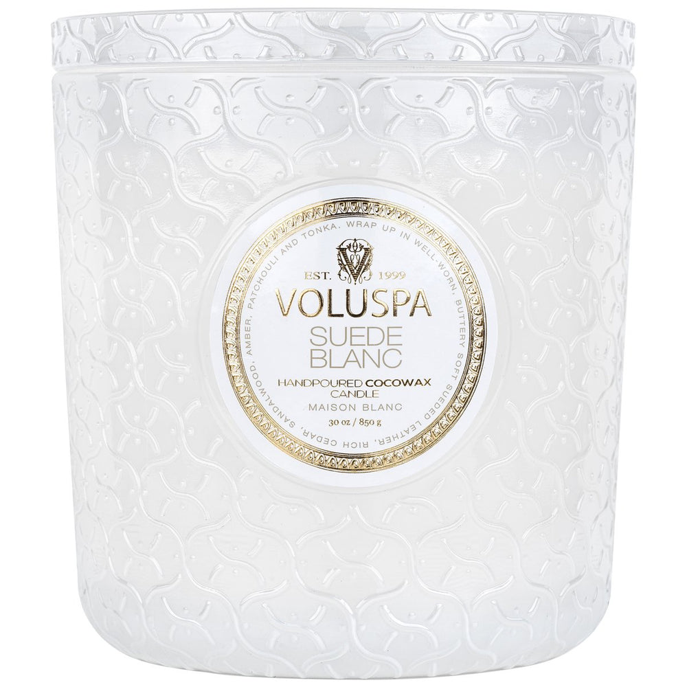 
            
                Load image into Gallery viewer, Suede Blanc Luxe Candle 30oz
            
        