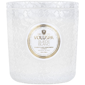 
            
                Load image into Gallery viewer, Suede Blanc Luxe Candle 30oz
            
        