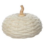 Beige Basketweave Pumpkin