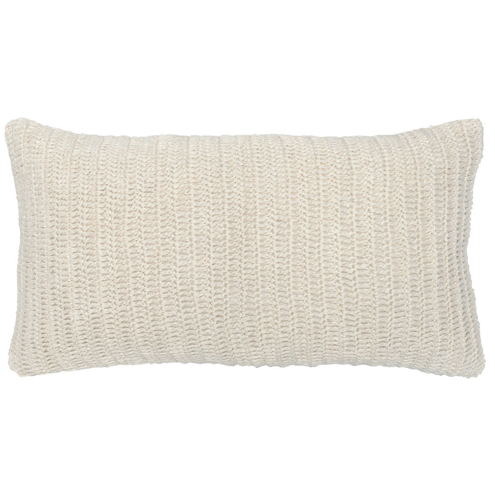 Woven Ivory Lumbar Pillow