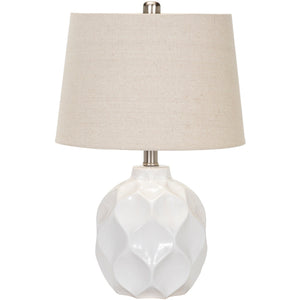 Ceramic White Glaze Lamp